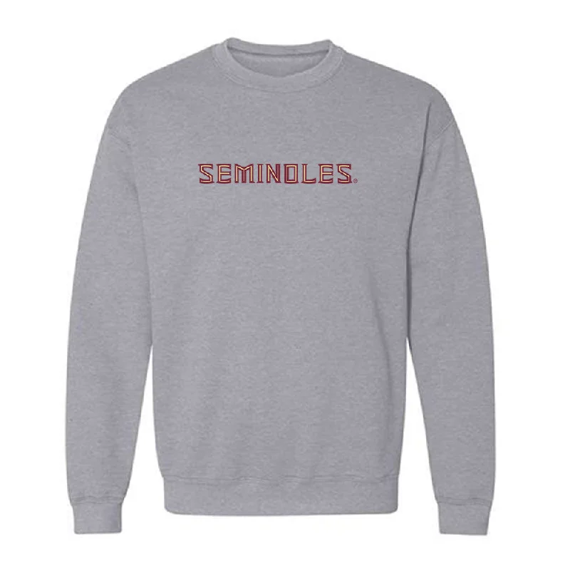 FSU - NCAA Women's Track & Field : Jaden Francis - Fashion Shersey Crewneck Sweatshirt Hoodie with Belted Waist Structured Tailored FSU - NCAA Women's Track & Field : Jaden Francis - Fashion Shersey Crewneck Sweatshirt Hoodie with Belted Waist Structured Tailored