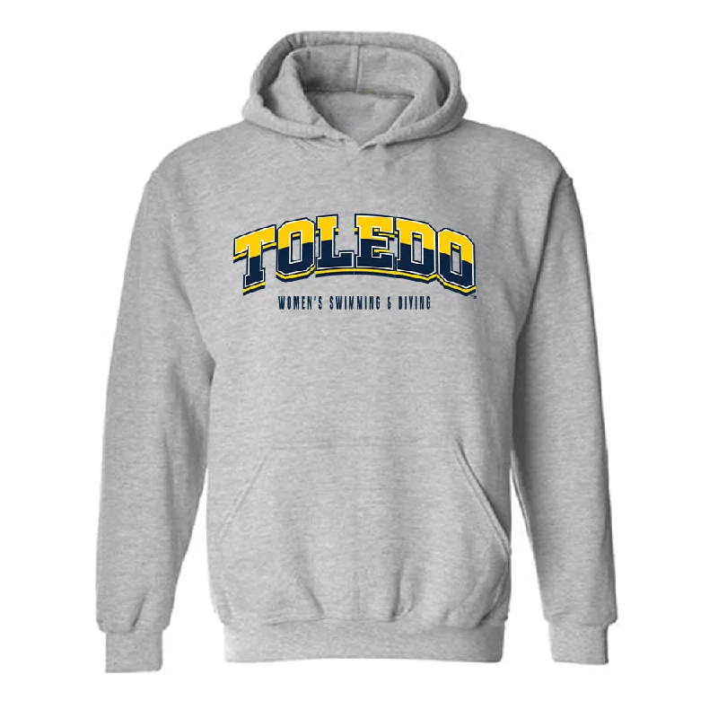 Toledo - NCAA Women's Swimming & Diving : Hannah Wentzel - Hooded Sweatshirt Hoodie with Logo Branding Identity