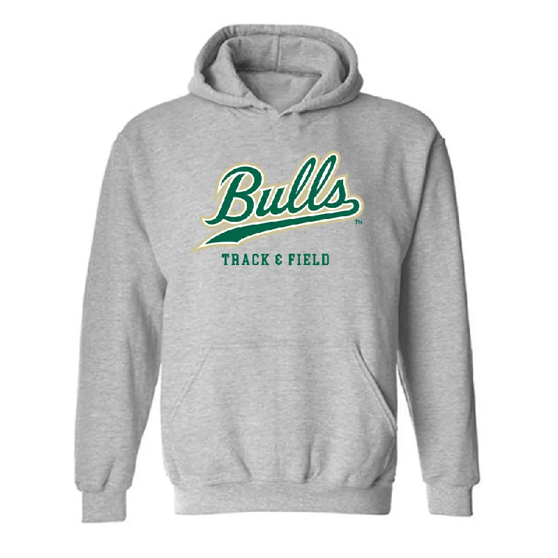 USF - NCAA Women's Track & Field : Ella Galloway - Classic Fashion Shersey Hooded Sweatshirt Hoodie with Illustration Artistic Creative