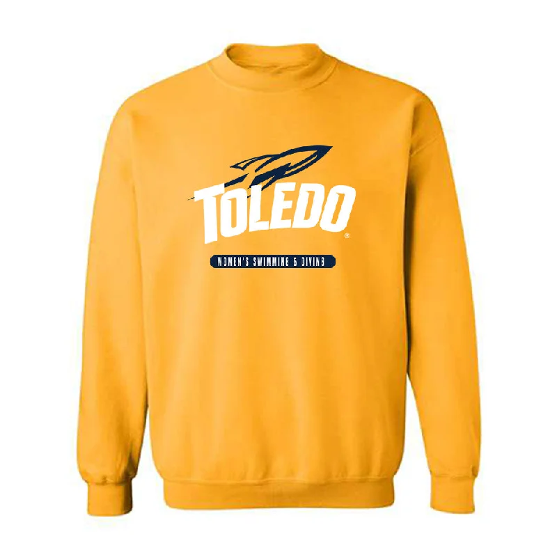 Toledo - NCAA Women's Swimming & Diving : Hannah Wentzel - Crewneck Sweatshirt Hoodie with Hem Raw Edge Edgy Unfinished Toledo - NCAA Women's Swimming & Diving : Hannah Wentzel - Crewneck Sweatshirt Hoodie with Hem Raw Edge Edgy Unfinished