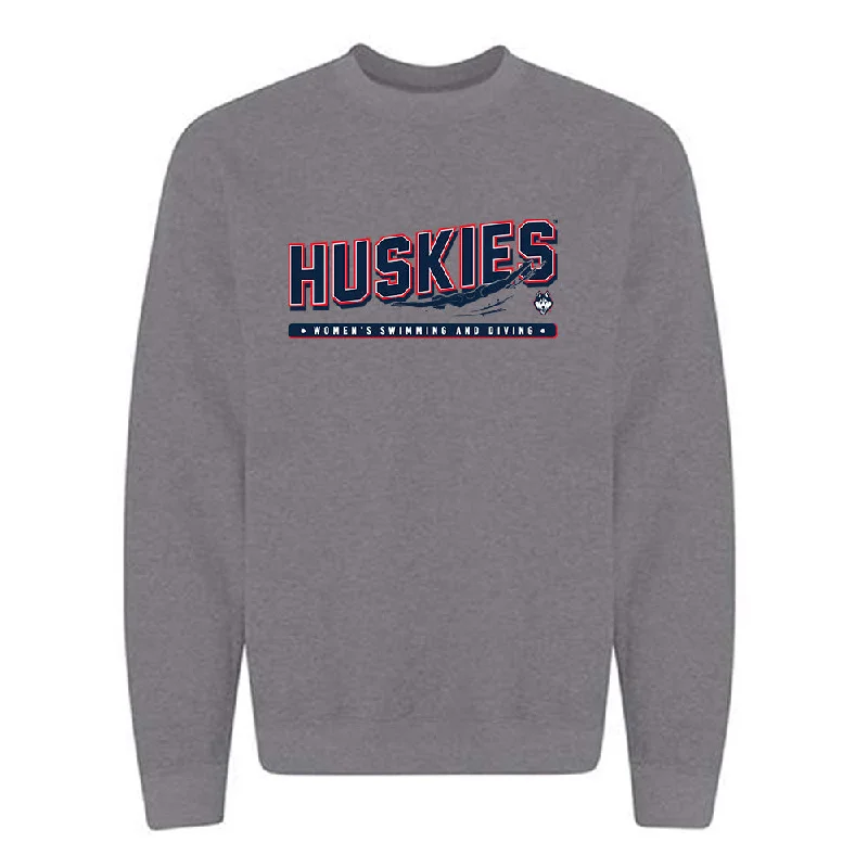 UConn - NCAA Women's Swimming & Diving : MacKenzie Thomas - Sports Shersey Crewneck Sweatshirt Hoodie with Hem Lace Feminine Delicate UConn - NCAA Women's Swimming & Diving : MacKenzie Thomas - Sports Shersey Crewneck Sweatshirt Hoodie with Hem Lace Feminine Delicate