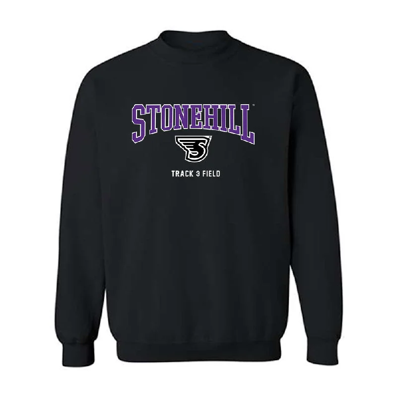 Stonehill - NCAA Women's Track & Field (Indoor) : Kaitlyn Gibbons - Classic Shersey Crewneck Sweatshirt Hoodie with Applique Textured Unique Stonehill - NCAA Women's Track & Field (Indoor) : Kaitlyn Gibbons - Classic Shersey Crewneck Sweatshirt Hoodie with Applique Textured Unique
