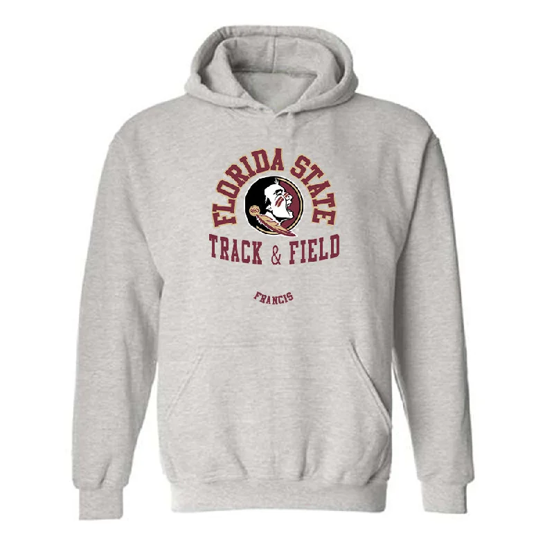 FSU - NCAA Women's Track & Field : Jaden Francis - Classic Fashion Shersey Hooded Sweatshirt Hoodie with Longline Fit Extended Stylish FSU - NCAA Women's Track & Field : Jaden Francis - Classic Fashion Shersey Hooded Sweatshirt Hoodie with Longline Fit Extended Stylish