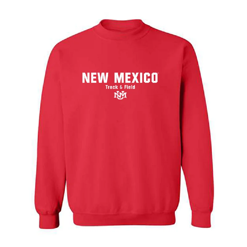 New Mexico - NCAA Women's Track & Field : Rebecca Grieve - Classic Shersey Crewneck Sweatshirt Hoodie with Snap Buttons Easy Quick New Mexico - NCAA Women's Track & Field : Rebecca Grieve - Classic Shersey Crewneck Sweatshirt Hoodie with Snap Buttons Easy Quick