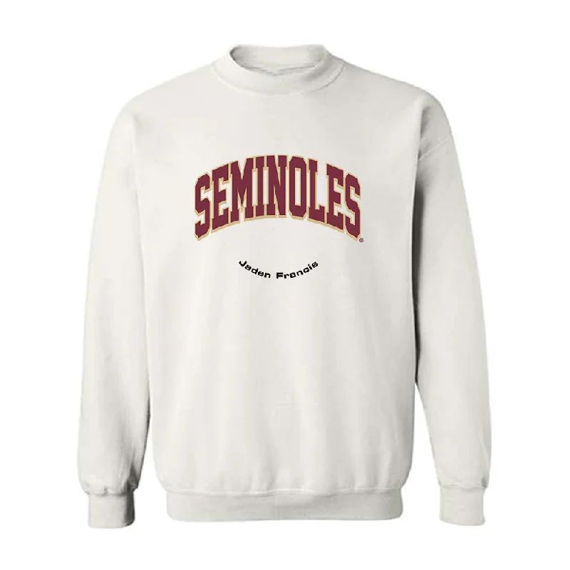 FSU - NCAA Women's Track & Field : Jaden Francis - Classic Fashion Shersey Crewneck Sweatshirt Hoodie with Slit Hem Functional Movement FSU - NCAA Women's Track & Field : Jaden Francis - Classic Fashion Shersey Crewneck Sweatshirt Hoodie with Slit Hem Functional Movement