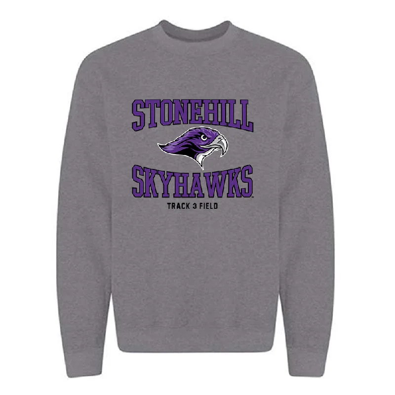 Stonehill - NCAA Women's Track & Field (Indoor) : Kaitlyn Gibbons - Classic Shersey Crewneck Sweatshirt Hoodie with Thumb Holes Functional Cozy Stonehill - NCAA Women's Track & Field (Indoor) : Kaitlyn Gibbons - Classic Shersey Crewneck Sweatshirt Hoodie with Thumb Holes Functional Cozy