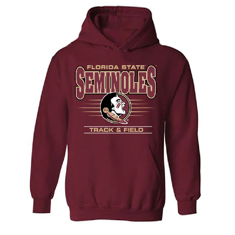 FSU - NCAA Women's Track & Field : Jaden Francis - Classic Shersey Hooded Sweatshirt Hoodie with Mock Neck Collared Structured FSU - NCAA Women's Track & Field : Jaden Francis - Classic Shersey Hooded Sweatshirt Hoodie with Mock Neck Collared Structured