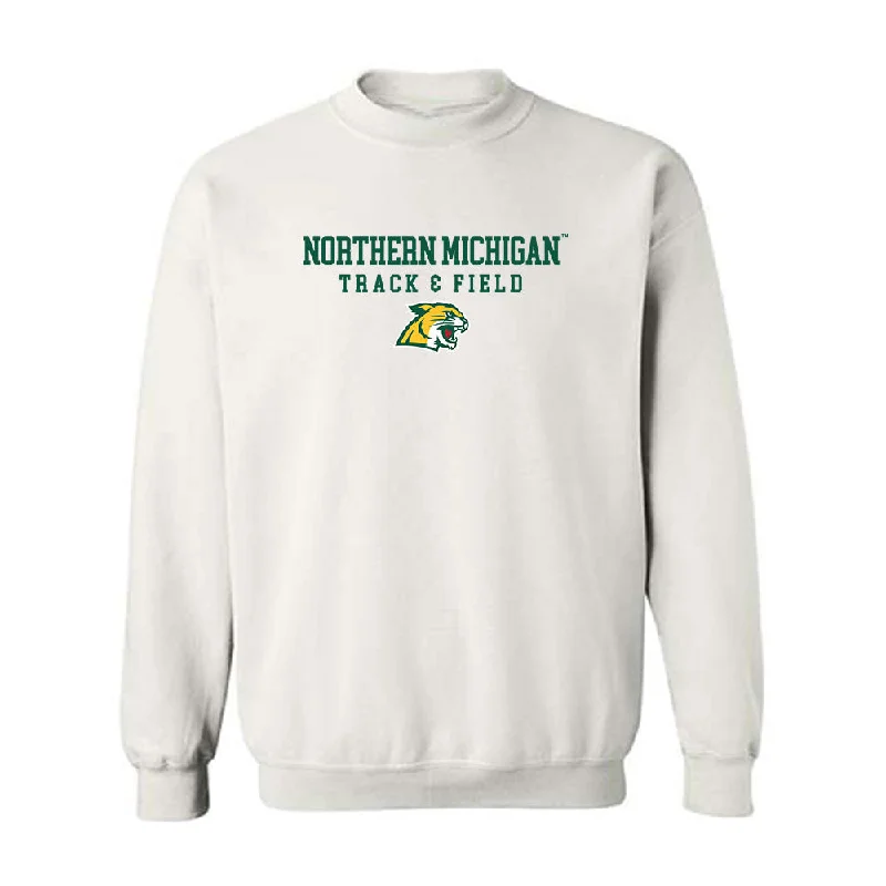 Northern Michigan - NCAA Women's Track & Field : Abby Kissling - Classic Shersey Crewneck Sweatshirt Hoodie with Slim Fit Tailored Modern Northern Michigan - NCAA Women's Track & Field : Abby Kissling - Classic Shersey Crewneck Sweatshirt Hoodie with Slim Fit Tailored Modern