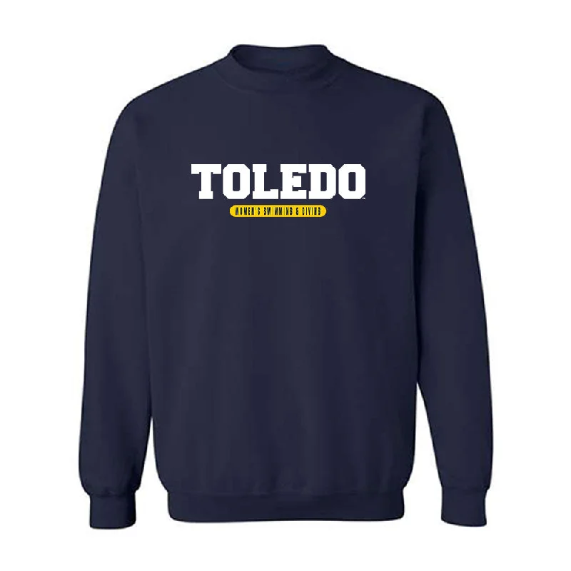 Toledo - NCAA Women's Swimming & Diving : Hannah Wentzel - Crewneck Sweatshirt Hoodie with Hem Patch Decorative Personalized Toledo - NCAA Women's Swimming & Diving : Hannah Wentzel - Crewneck Sweatshirt Hoodie with Hem Patch Decorative Personalized