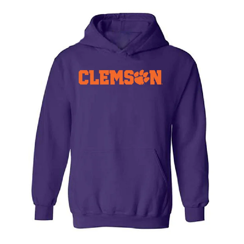 Clemson - NCAA Women's Track & Field : Jessica Johnson - Classic Shersey Hooded Sweatshirt Hoodie with Hem Elastic Stretchable Comfortable Clemson - NCAA Women's Track & Field : Jessica Johnson - Classic Shersey Hooded Sweatshirt Hoodie with Hem Elastic Stretchable Comfortable