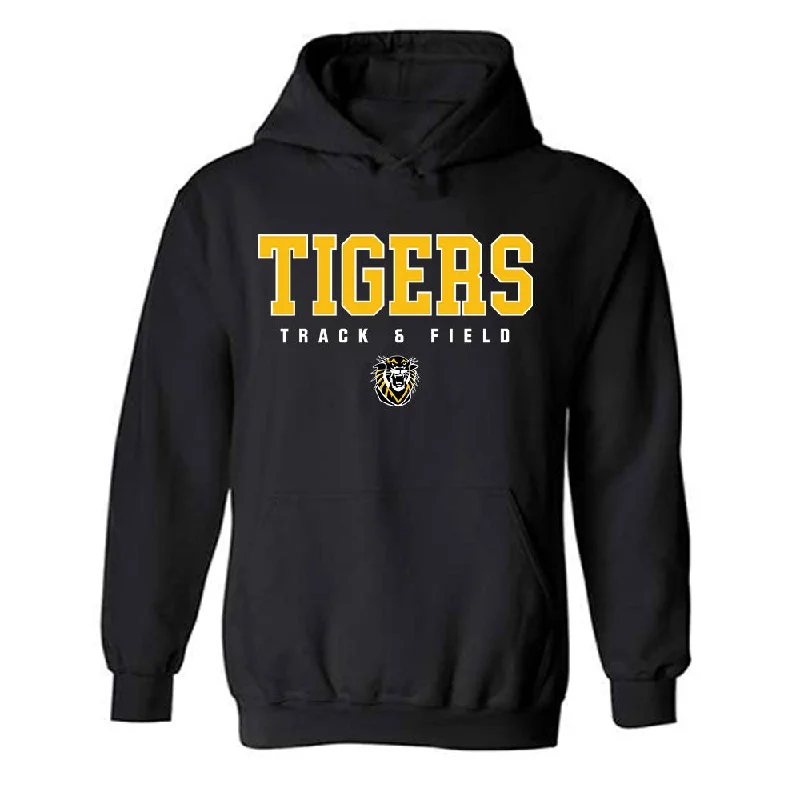 FHSU - NCAA Women's Track & Field : Lanie Page - Classic Shersey Hooded Sweatshirt Hoodie with Monochrome Minimalist Simple FHSU - NCAA Women's Track & Field : Lanie Page - Classic Shersey Hooded Sweatshirt Hoodie with Monochrome Minimalist Simple