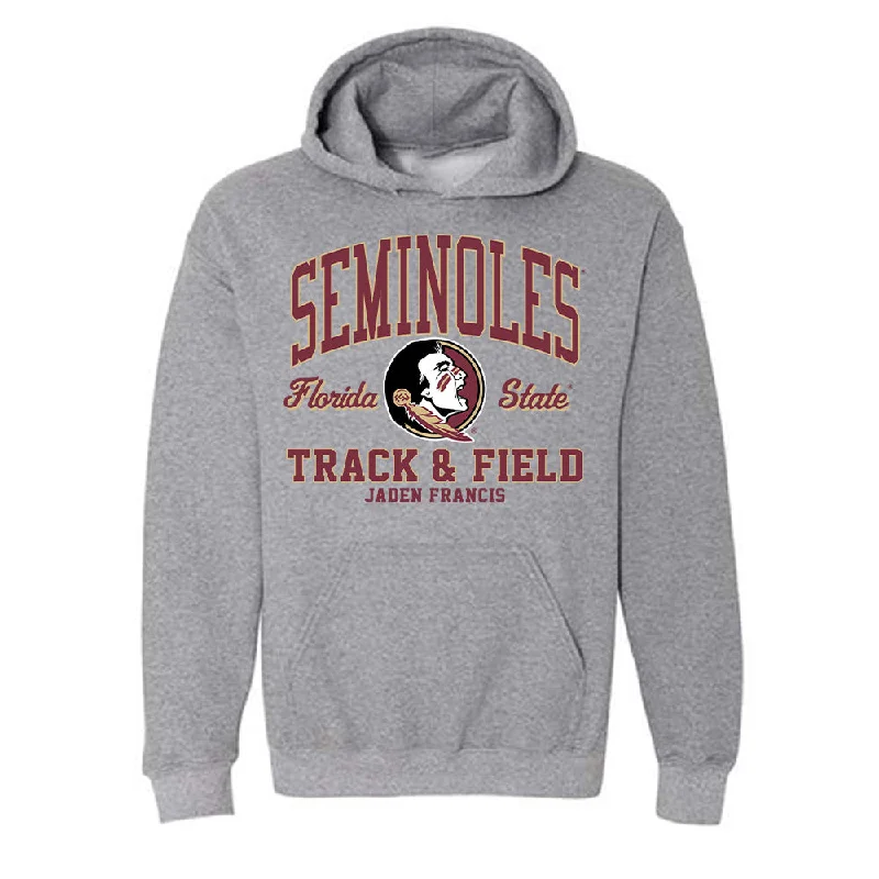FSU - NCAA Women's Track & Field : Jaden Francis - Classic Fashion Shersey Hooded Sweatshirt Hoodie with Earth Tones Natural Calm FSU - NCAA Women's Track & Field : Jaden Francis - Classic Fashion Shersey Hooded Sweatshirt Hoodie with Earth Tones Natural Calm