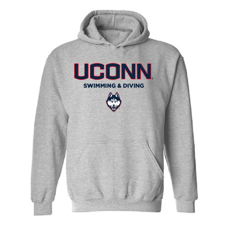 UConn - NCAA Women's Swimming & Diving : MacKenzie Thomas - Classic Shersey Hooded Sweatshirt Hoodie with Color Block Contrast Stylish UConn - NCAA Women's Swimming & Diving : MacKenzie Thomas - Classic Shersey Hooded Sweatshirt Hoodie with Color Block Contrast Stylish