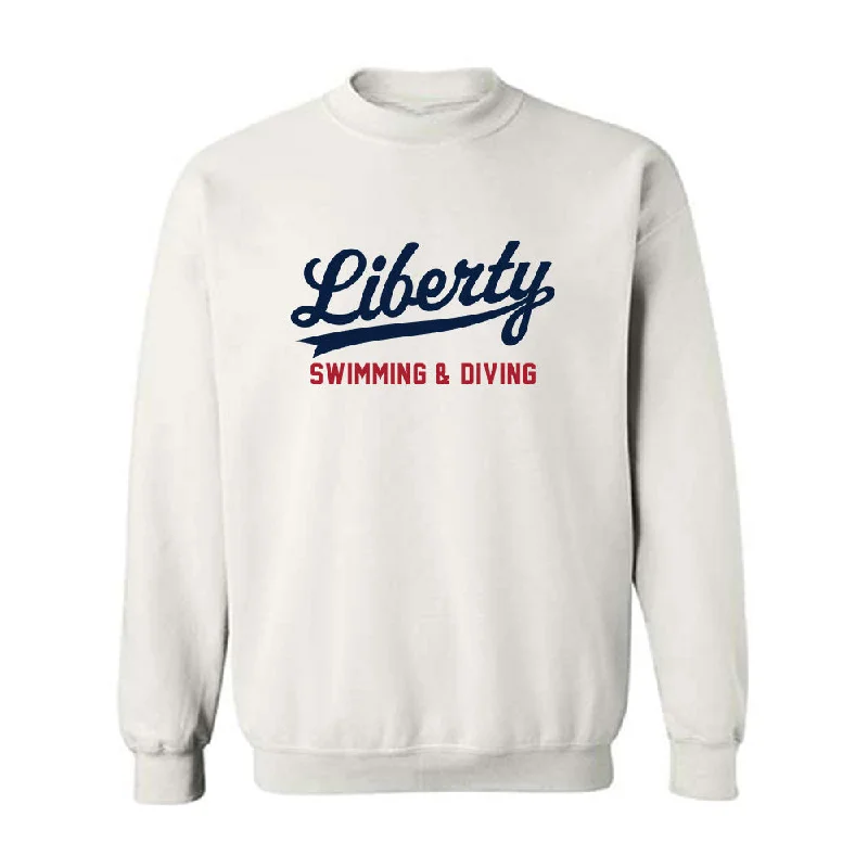 Liberty - NCAA Women's Swimming & Diving : Chloe LaCount - Classic Shersey Crewneck Sweatshirt Hoodie with Button Classic Timeless Liberty - NCAA Women's Swimming & Diving : Chloe LaCount - Classic Shersey Crewneck Sweatshirt Hoodie with Button Classic Timeless