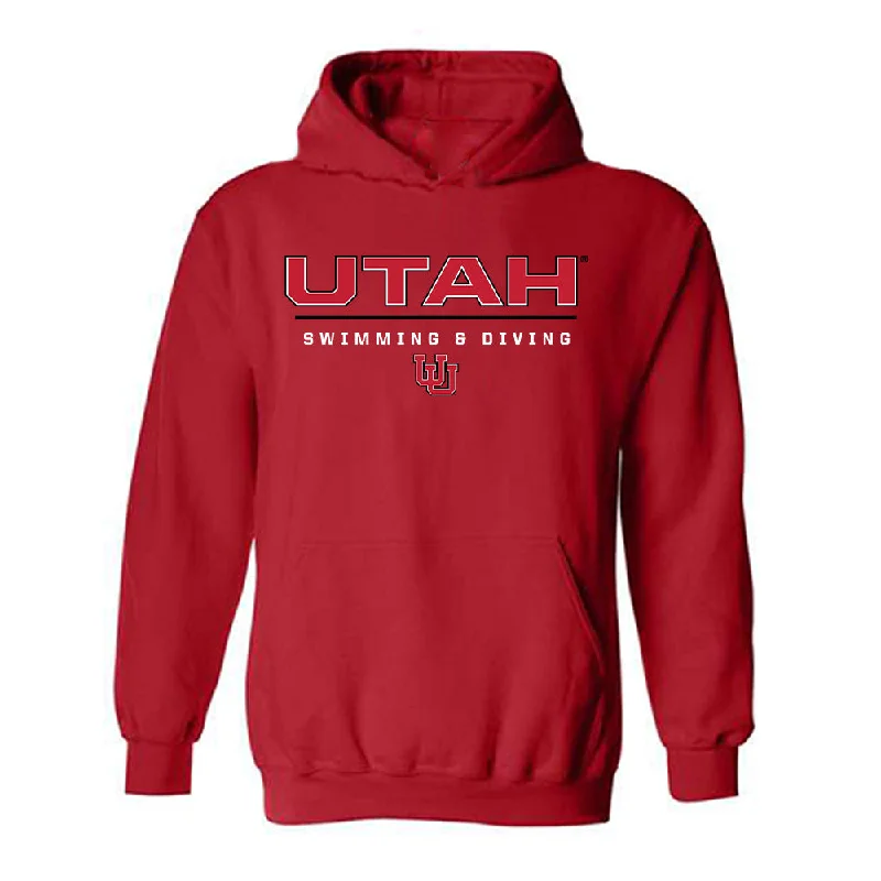 Utah - NCAA Women's Swimming & Diving : Alexia Duncan - Classic Shersey Hooded Sweatshirt Hoodie with Slim Fit Tailored Modern
