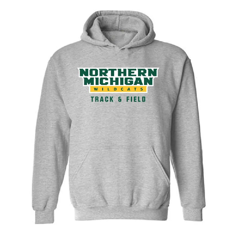 Northern Michigan - NCAA Women's Track & Field : Abby Kissling - Classic Shersey Hooded Sweatshirt Hoodie with Puffed Sleeves Voluminous Trendy Northern Michigan - NCAA Women's Track & Field : Abby Kissling - Classic Shersey Hooded Sweatshirt Hoodie with Puffed Sleeves Voluminous Trendy