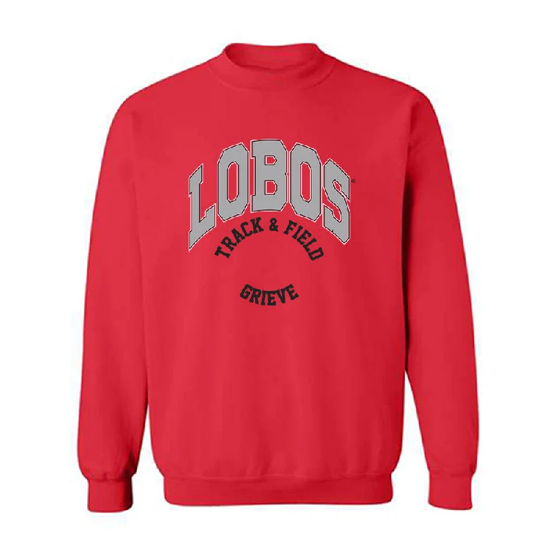 New Mexico - NCAA Women's Track & Field : Rebecca Grieve - Classic Fashion Shersey Crewneck Sweatshirt Hoodie with Hem Lace Feminine Delicate New Mexico - NCAA Women's Track & Field : Rebecca Grieve - Classic Fashion Shersey Crewneck Sweatshirt Hoodie with Hem Lace Feminine Delicate