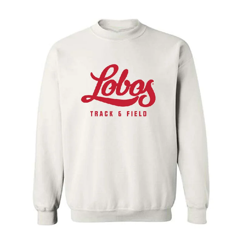 New Mexico - NCAA Women's Track & Field : Rebecca Grieve - Classic Shersey Crewneck Sweatshirt Hoodie with Batwing Sleeves Loose Dramatic New Mexico - NCAA Women's Track & Field : Rebecca Grieve - Classic Shersey Crewneck Sweatshirt Hoodie with Batwing Sleeves Loose Dramatic