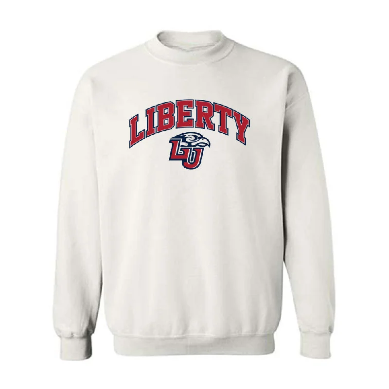 Liberty - NCAA Women's Swimming & Diving : Chloe LaCount - Classic Shersey Crewneck Sweatshirt Hoodie with Applique Textured Unique Liberty - NCAA Women's Swimming & Diving : Chloe LaCount - Classic Shersey Crewneck Sweatshirt Hoodie with Applique Textured Unique