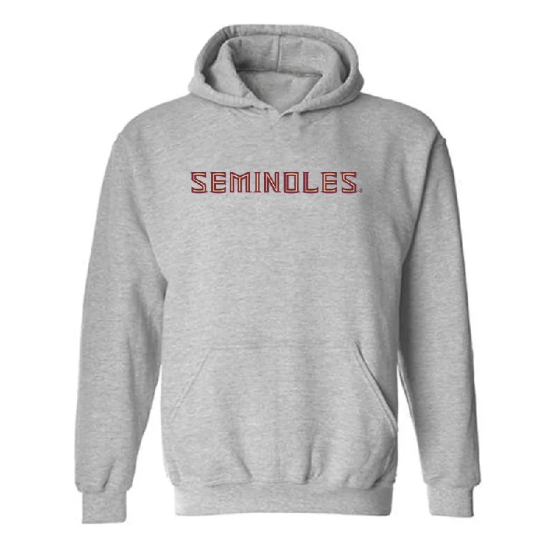 FSU - NCAA Women's Track & Field : Jaden Francis - Fashion Shersey Hooded Sweatshirt Hoodie with Set-In Sleeves Structured Classic FSU - NCAA Women's Track & Field : Jaden Francis - Fashion Shersey Hooded Sweatshirt Hoodie with Set-In Sleeves Structured Classic