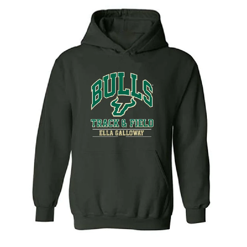 USF - NCAA Women's Track & Field : Ella Galloway - Classic Fashion Shersey Hooded Sweatshirt Hoodie with Gradient Ombre Colorful USF - NCAA Women's Track & Field : Ella Galloway - Classic Fashion Shersey Hooded Sweatshirt Hoodie with Gradient Ombre Colorful