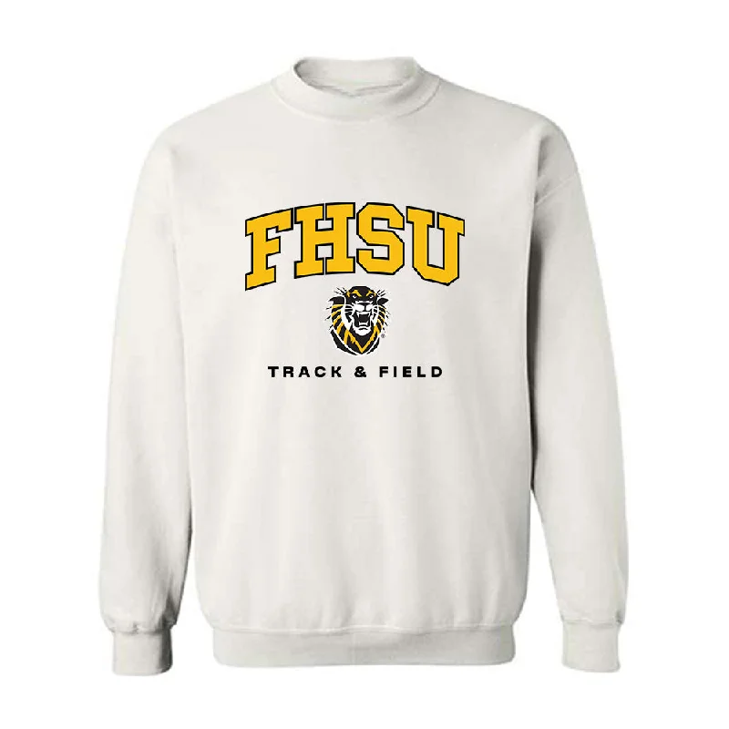 FHSU - NCAA Women's Track & Field : Lanie Page - Classic Shersey Crewneck Sweatshirt Hoodie with Contrast Stitching Detailed Premium FHSU - NCAA Women's Track & Field : Lanie Page - Classic Shersey Crewneck Sweatshirt Hoodie with Contrast Stitching Detailed Premium