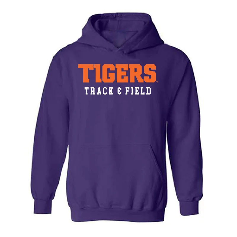 Clemson - NCAA Women's Track & Field : Jessica Johnson - Classic Shersey Hooded Sweatshirt Hoodie with High-Low Hem Asymmetrical Trendy Clemson - NCAA Women's Track & Field : Jessica Johnson - Classic Shersey Hooded Sweatshirt Hoodie with High-Low Hem Asymmetrical Trendy