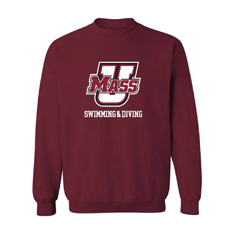 UMass - NCAA Women's Swimming & Diving : Lauren Long - Classic Fashion Shersey Crewneck Sweatshirt Hoodie with Side Slits Relaxed Casual UMass - NCAA Women's Swimming & Diving : Lauren Long - Classic Fashion Shersey Crewneck Sweatshirt Hoodie with Side Slits Relaxed Casual