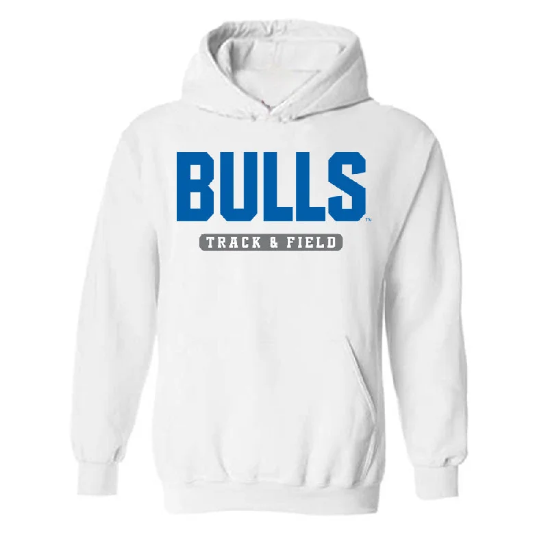 Buffalo - NCAA Women's Track & Field : Uma Bhattacharjee - Hooded Sweatshirt Hoodie with Hem Embroidery Detailed Premium Buffalo - NCAA Women's Track & Field : Uma Bhattacharjee - Hooded Sweatshirt Hoodie with Hem Embroidery Detailed Premium