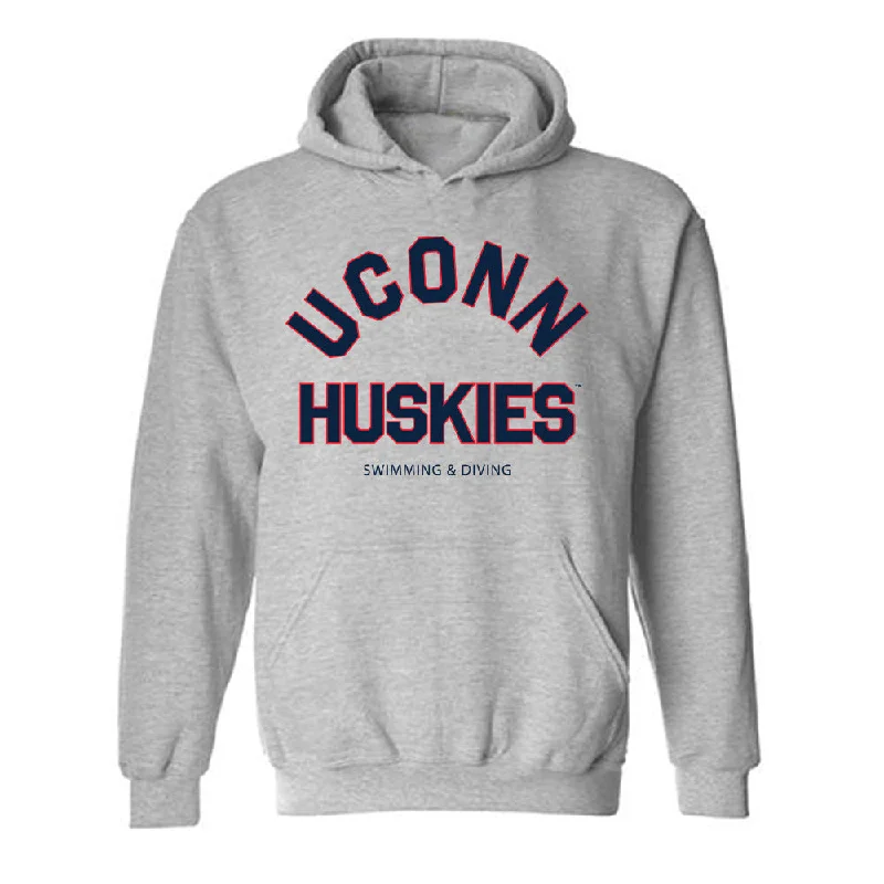 UConn - NCAA Women's Swimming & Diving : Bella Hoffman - Classic Shersey Hooded Sweatshirt Hoodie with Contrast Stitching Detailed Premium UConn - NCAA Women's Swimming & Diving : Bella Hoffman - Classic Shersey Hooded Sweatshirt Hoodie with Contrast Stitching Detailed Premium