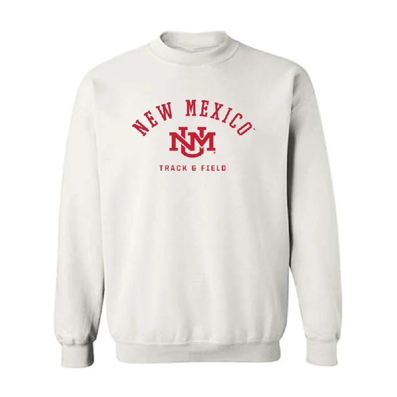 New Mexico - NCAA Women's Track & Field : Rebecca Grieve - Classic Fashion Shersey Crewneck Sweatshirt Hoodie with Hem Drawcord Adjustable Customizable New Mexico - NCAA Women's Track & Field : Rebecca Grieve - Classic Fashion Shersey Crewneck Sweatshirt Hoodie with Hem Drawcord Adjustable Customizable