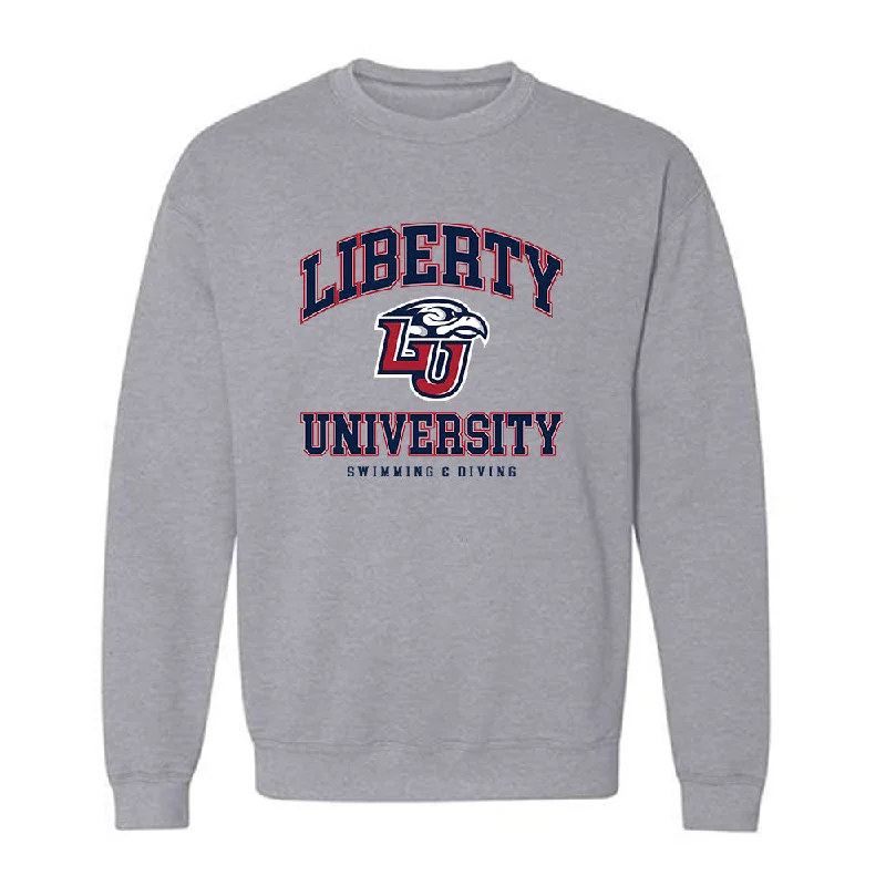 Liberty - NCAA Women's Swimming & Diving : Chloe LaCount - Generic Shersey Crewneck Sweatshirt Hoodie with Mesh Breathable Sporty Liberty - NCAA Women's Swimming & Diving : Chloe LaCount - Generic Shersey Crewneck Sweatshirt Hoodie with Mesh Breathable Sporty