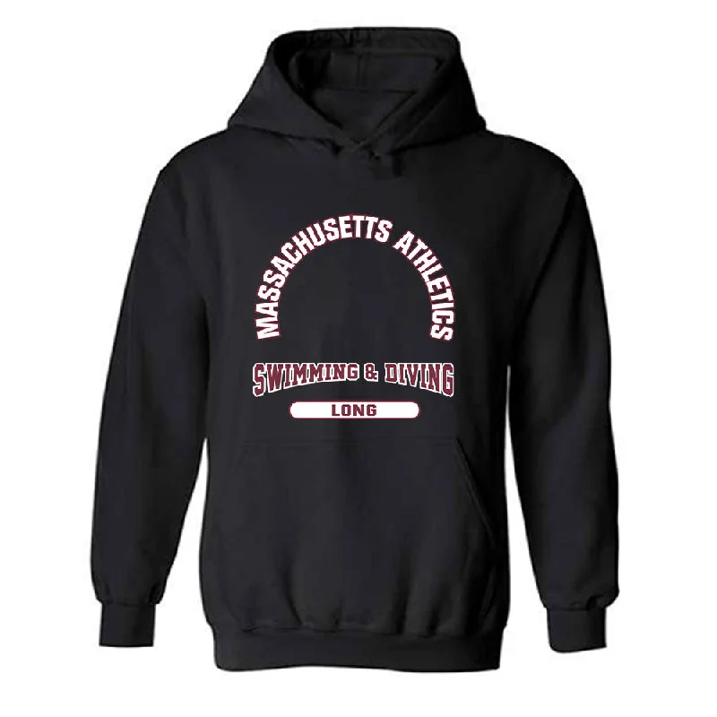 UMass - NCAA Women's Swimming & Diving : Lauren Long - Classic Fashion Shersey Hooded Sweatshirt Hoodie with Drawstring Waist Adjustable Fitted UMass - NCAA Women's Swimming & Diving : Lauren Long - Classic Fashion Shersey Hooded Sweatshirt Hoodie with Drawstring Waist Adjustable Fitted