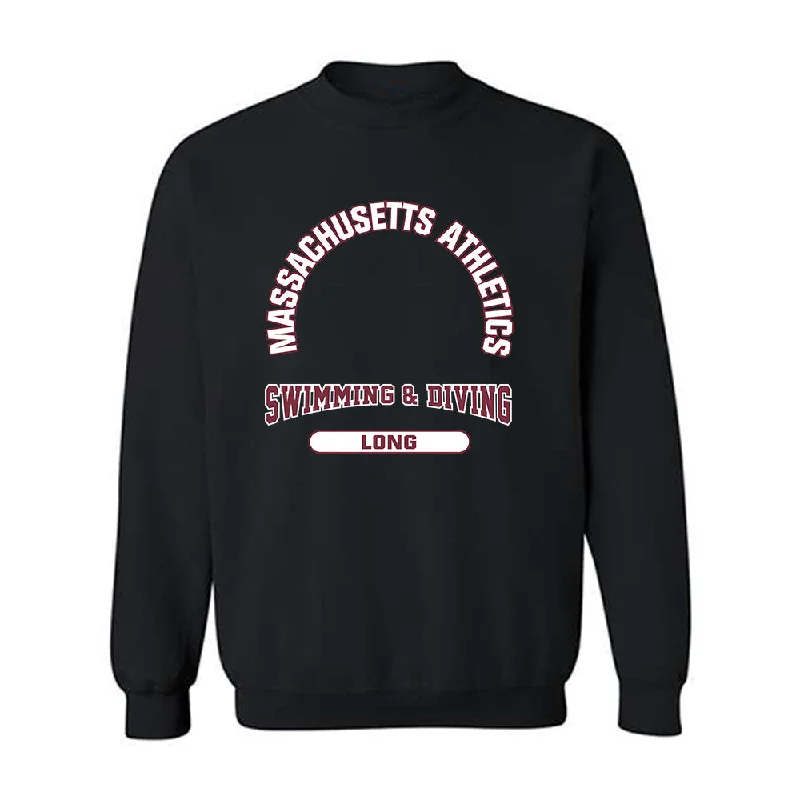UMass - NCAA Women's Swimming & Diving : Lauren Long - Classic Fashion Shersey Crewneck Sweatshirt Hoodie with Velcro Closure Adjustable Secure UMass - NCAA Women's Swimming & Diving : Lauren Long - Classic Fashion Shersey Crewneck Sweatshirt Hoodie with Velcro Closure Adjustable Secure