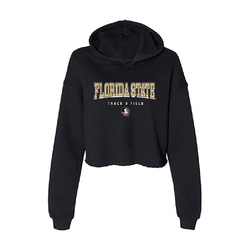 FSU - NCAA Women's Track & Field : Jaden Francis - Women's Crop Fleece Hoodie Hoodie with Neon Bright Vibrant FSU - NCAA Women's Track & Field : Jaden Francis - Women's Crop Fleece Hoodie Hoodie with Neon Bright Vibrant
