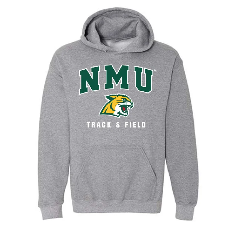 Northern Michigan - NCAA Women's Track & Field : Abby Kissling - Hooded Sweatshirt Hoodie with High Neck Warm Protective Northern Michigan - NCAA Women's Track & Field : Abby Kissling - Hooded Sweatshirt Hoodie with High Neck Warm Protective