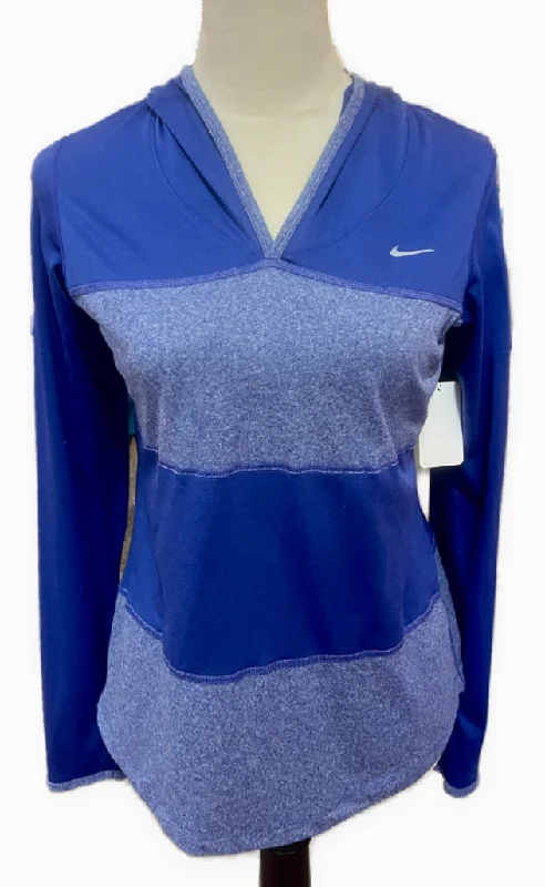 Nike Running Women's Royal Blue Thin Workout Hoodie Size M MSP$65 Hoodie with Distressed Vintage Worn Nike Running Women's Royal Blue Thin Workout Hoodie Size M MSP$65 Hoodie with Distressed Vintage Worn