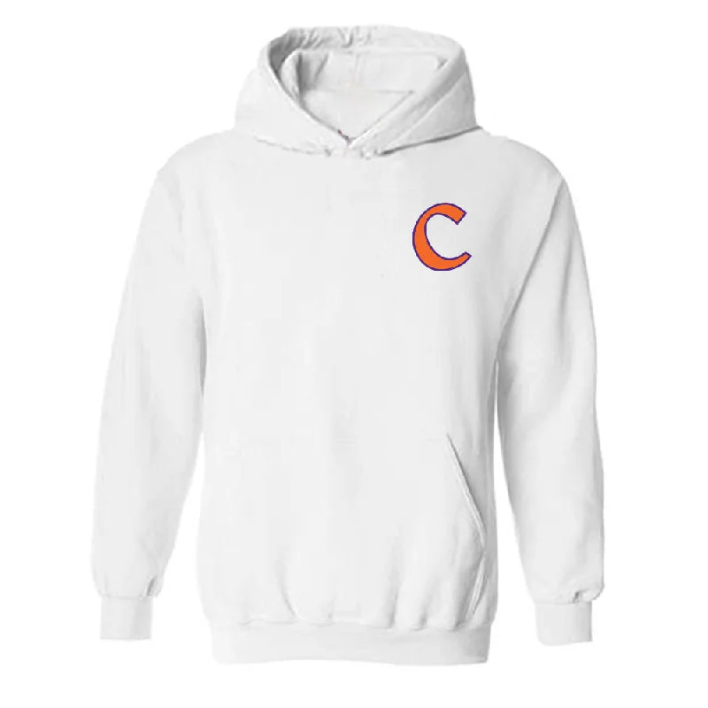 Clemson - NCAA Women's Track & Field : Jessica Johnson - Classic Shersey Hooded Sweatshirt Hoodie with Hidden Zipper Minimalist Clean Clemson - NCAA Women's Track & Field : Jessica Johnson - Classic Shersey Hooded Sweatshirt Hoodie with Hidden Zipper Minimalist Clean