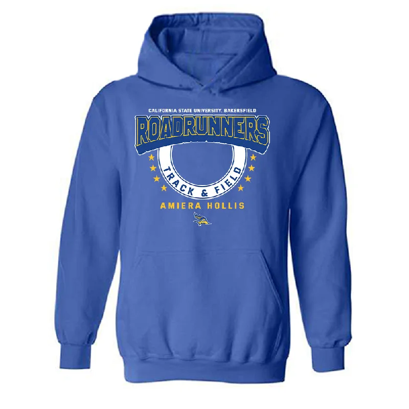 CSU Bakersfield - NCAA Women's Track & Field : Amiera Hollis - Classic Fashion Shersey Hooded Sweatshirt Hoodie with Relaxed Fit Easy Casual CSU Bakersfield - NCAA Women's Track & Field : Amiera Hollis - Classic Fashion Shersey Hooded Sweatshirt Hoodie with Relaxed Fit Easy Casual
