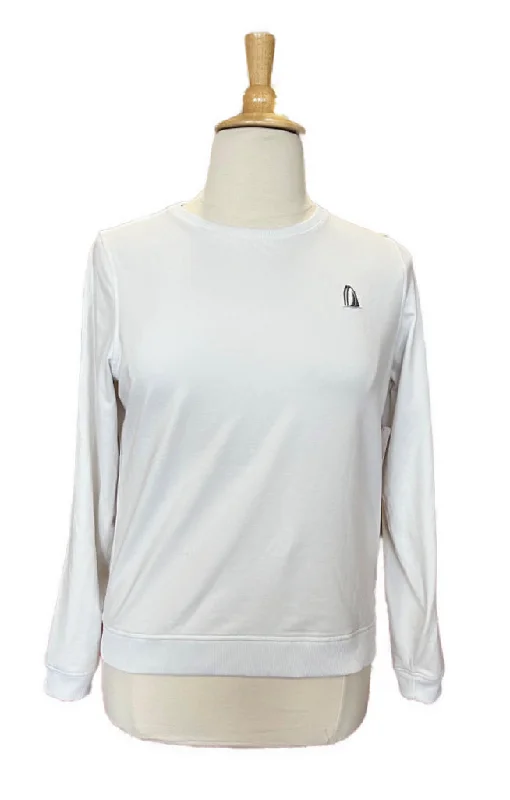 Puma Clouspun White Crew Neck Golf Sweatshirt w/ Logo Size L MSP$70 Hoodie with Elastic Cuffs Stretchable Comfortable Puma Clouspun White Crew Neck Golf Sweatshirt w/ Logo Size L MSP$70 Hoodie with Elastic Cuffs Stretchable Comfortable