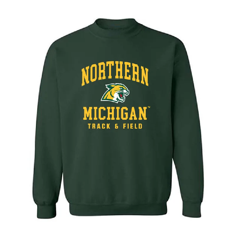 Northern Michigan - NCAA Women's Track & Field : Abby Kissling - Classic Shersey Crewneck Sweatshirt Hoodie with Turtle Neck Cozy Winter Northern Michigan - NCAA Women's Track & Field : Abby Kissling - Classic Shersey Crewneck Sweatshirt Hoodie with Turtle Neck Cozy Winter