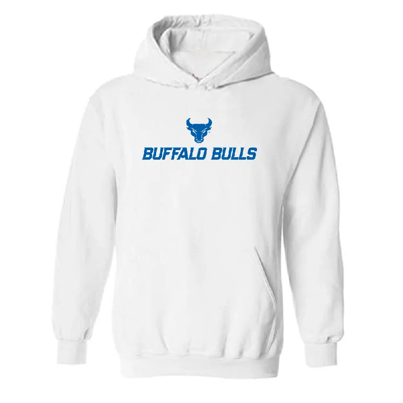 Buffalo - NCAA Women's Track & Field : Uma Bhattacharjee - Hooded Sweatshirt Hoodie with Embroidery Detailed Premium Buffalo - NCAA Women's Track & Field : Uma Bhattacharjee - Hooded Sweatshirt Hoodie with Embroidery Detailed Premium