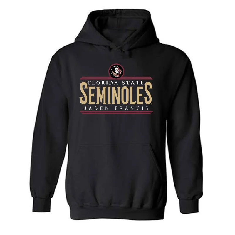 FSU - NCAA Women's Track & Field : Jaden Francis - Classic Fashion Shersey Hooded Sweatshirt Hoodie with Velcro Closure Adjustable Secure FSU - NCAA Women's Track & Field : Jaden Francis - Classic Fashion Shersey Hooded Sweatshirt Hoodie with Velcro Closure Adjustable Secure