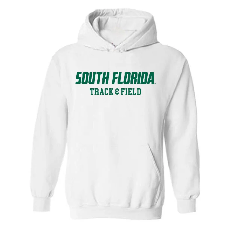 USF - NCAA Women's Track & Field : Ella Galloway - Classic Fashion Shersey Hooded Sweatshirt Hoodie with Pastel Soft Subtle USF - NCAA Women's Track & Field : Ella Galloway - Classic Fashion Shersey Hooded Sweatshirt Hoodie with Pastel Soft Subtle