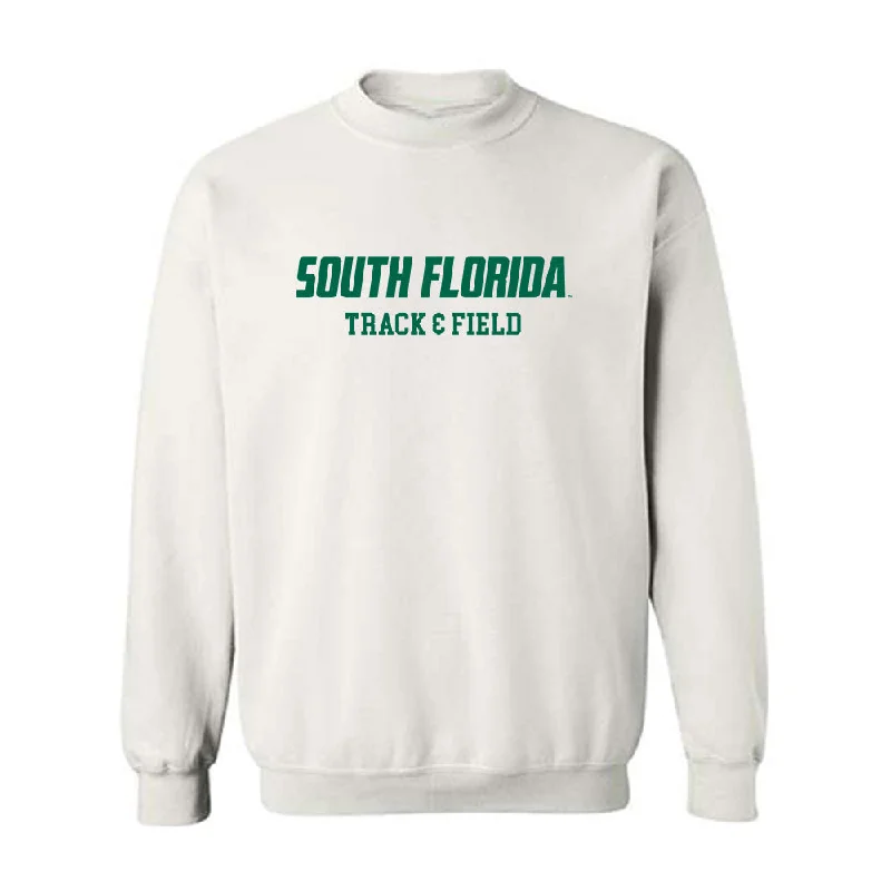 USF - NCAA Women's Track & Field : Ella Galloway - Classic Fashion Shersey Crewneck Sweatshirt Hoodie with Metallic Shiny Futuristic USF - NCAA Women's Track & Field : Ella Galloway - Classic Fashion Shersey Crewneck Sweatshirt Hoodie with Metallic Shiny Futuristic