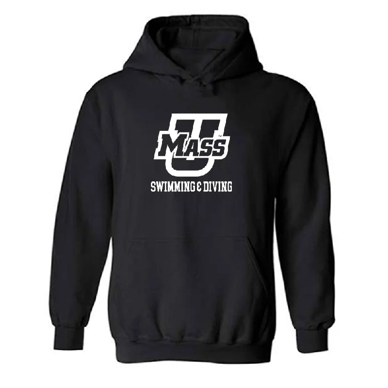 UMass - NCAA Women's Swimming & Diving : Anna Kwon - Classic Shersey Hooded Sweatshirt Hoodie with Frayed Bohemian Relaxed UMass - NCAA Women's Swimming & Diving : Anna Kwon - Classic Shersey Hooded Sweatshirt Hoodie with Frayed Bohemian Relaxed