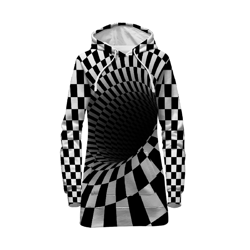 Black Hole All Over Print Hoodie Dress
