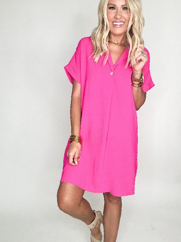 Fuchsia Pop Dress