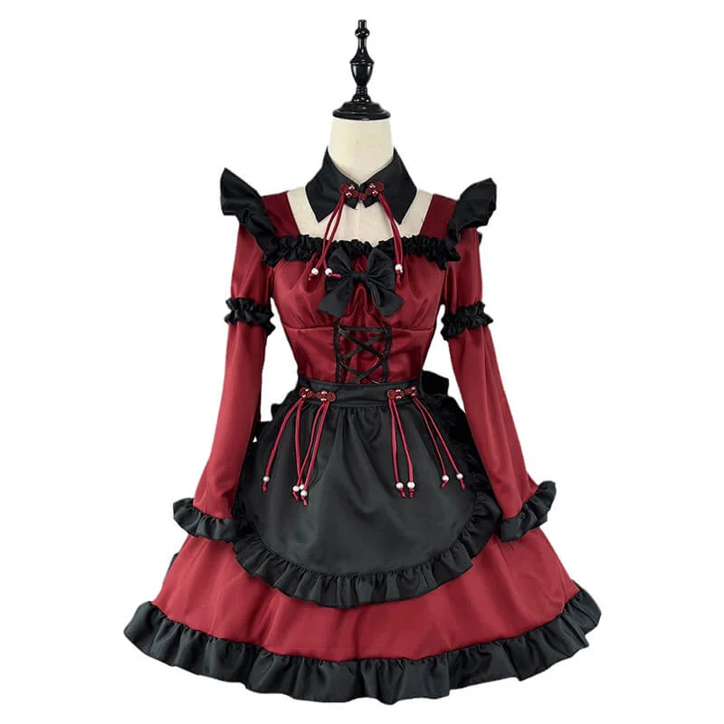 Gothic Red Demon Anime Lolita Dress