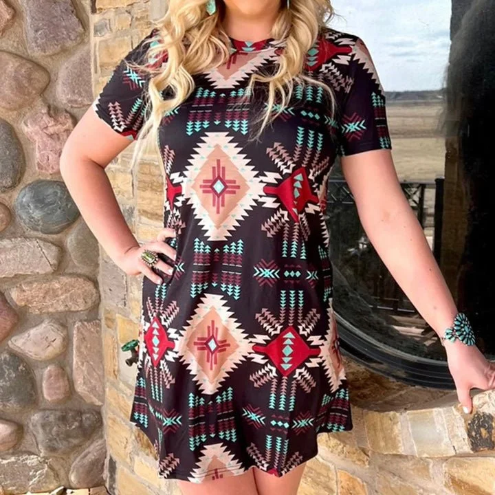 Plus Virginia Bluebell Dress